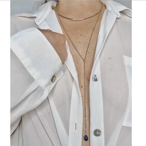 Long Sexy Two Chain Necklace